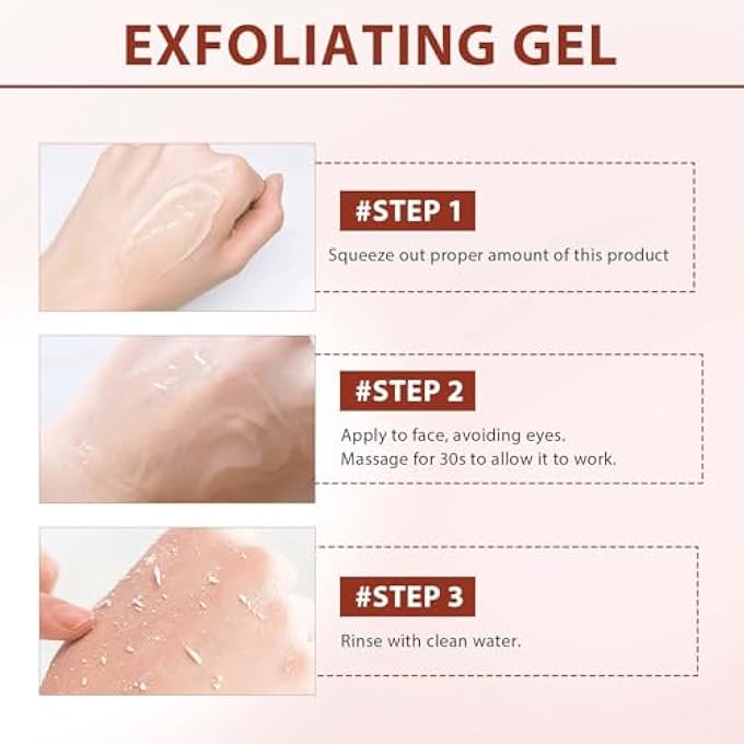 PHANSTA PURIFYING EXFOLIATING GEL, FACIAL EXFOLIATOR CLEANSER, EXFOLIATING FACE SCRUB, EXFOLIATE GEL SCRUB FOR FACE, GENTLE EXFOLIATE FACIAL CLEANSER FOR ALL SKIN TYPES, CLEANS DIRT & OILS (2 PCS) - Image 2